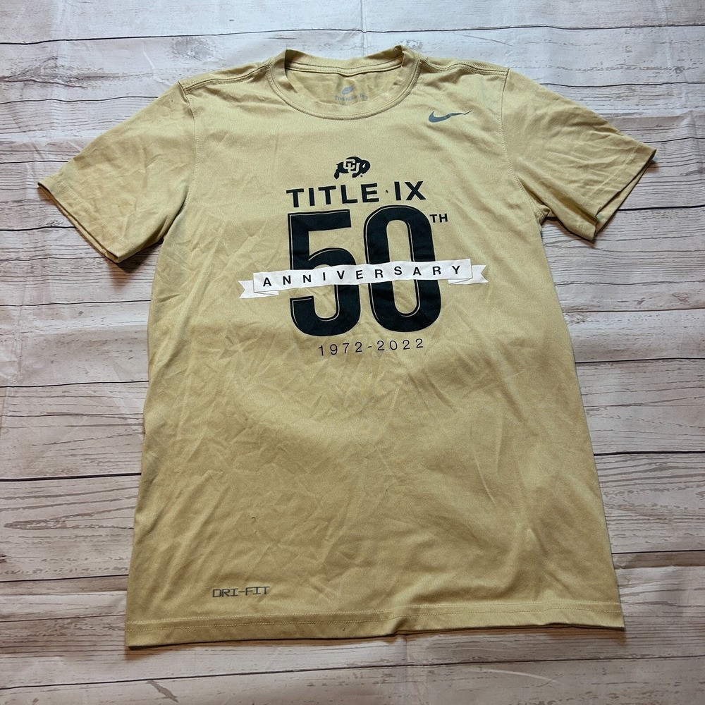 Nike University Of Colorado Buffaloes Title 50 CU Boulder Shirt Men's Size Small